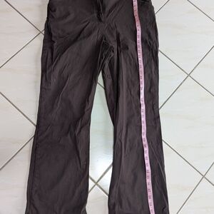 Straight Leg Women's Pants in Dark Brown